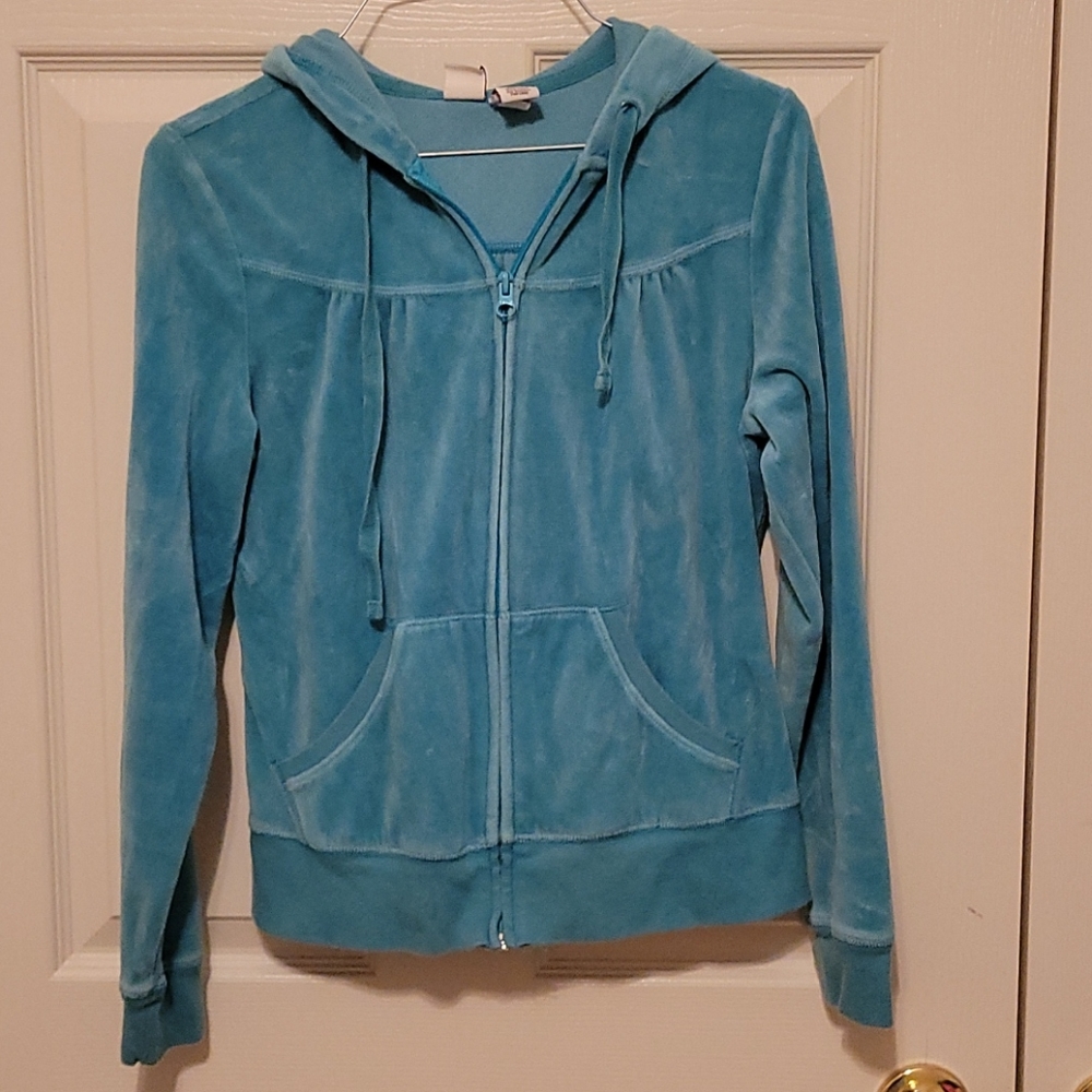 4/$10 - Teal Velour Jacket